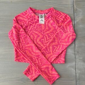 Art Class Kids Pink Rashguard